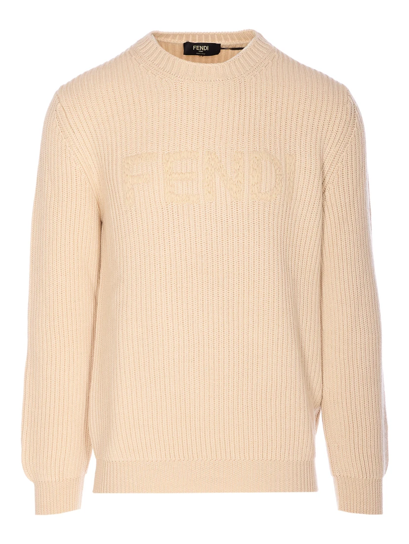 Fendi Sweaters Beige