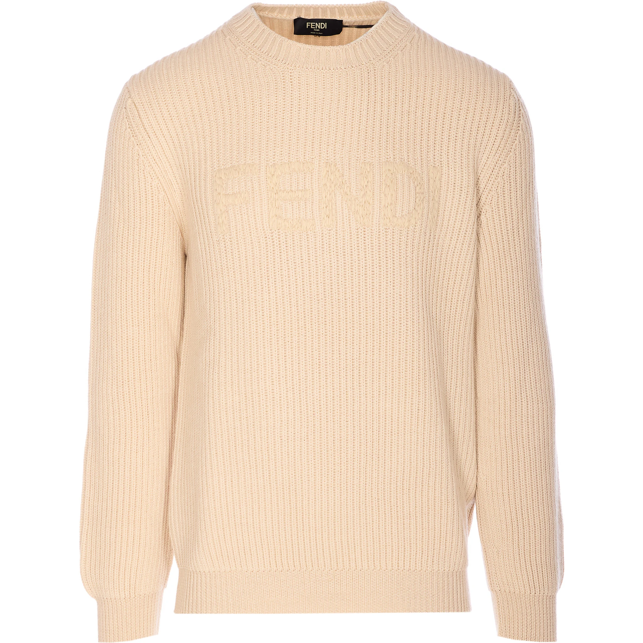 Fendi Sweaters Beige