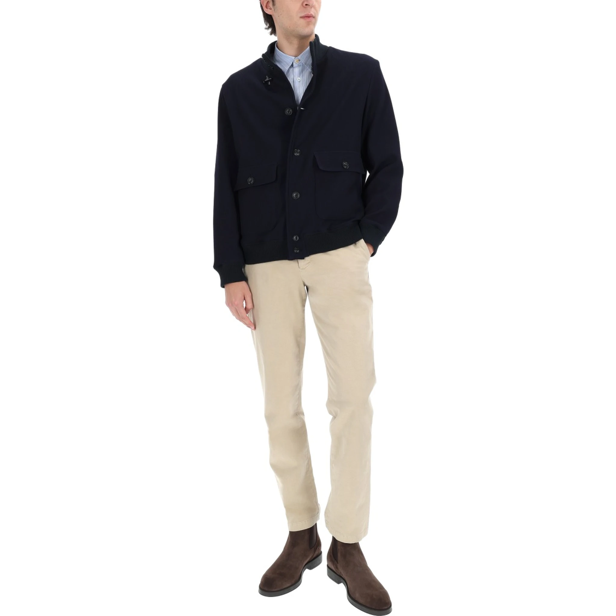 WOOL JACKET WITH BUTTONS