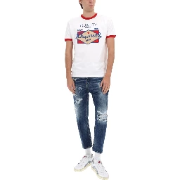 JEANS WITH "DESTROYED" DETAILS