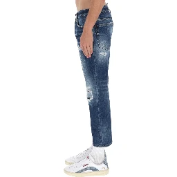 JEANS WITH "DESTROYED" DETAILS