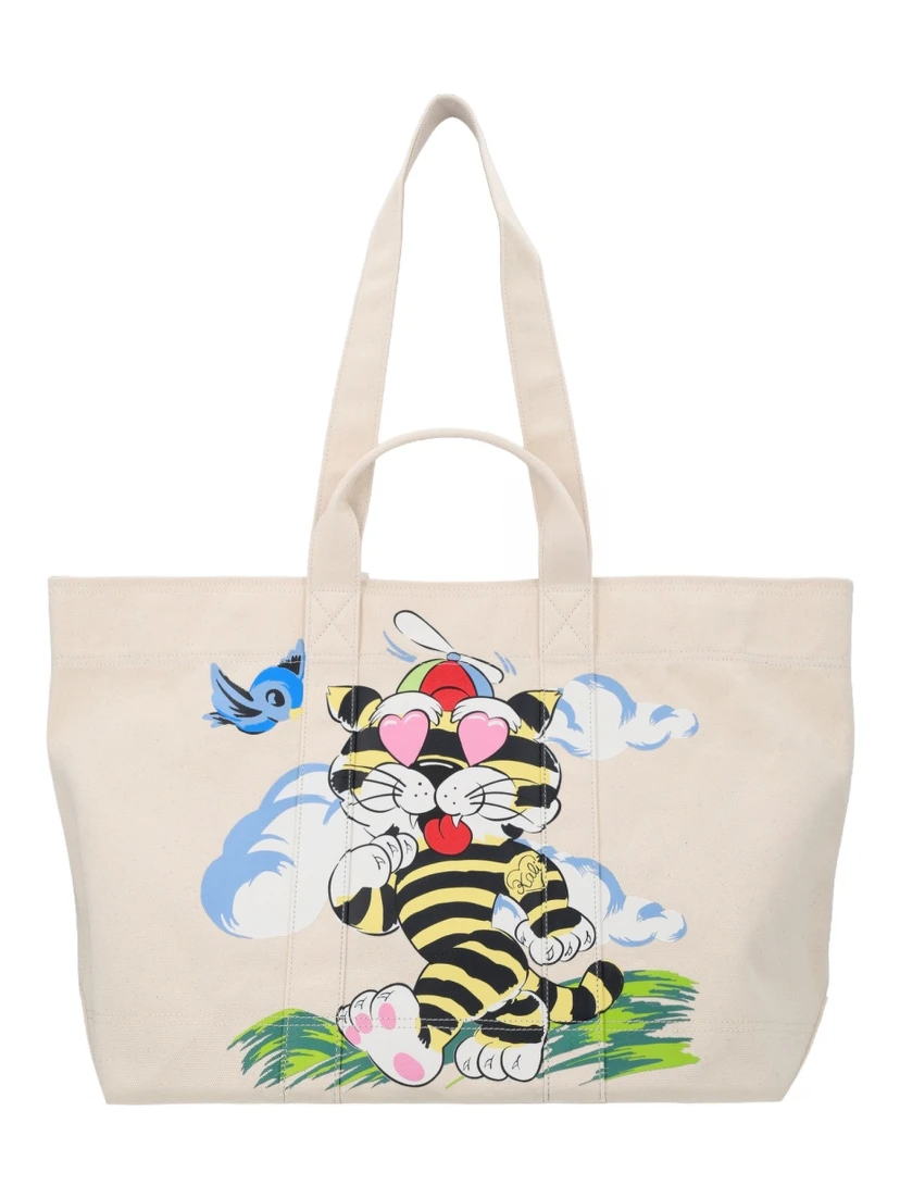 KENZO CARTOON TOTE BAG LARGE