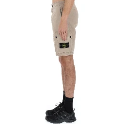 CARGO SHORTS WITH LOGO PATCH