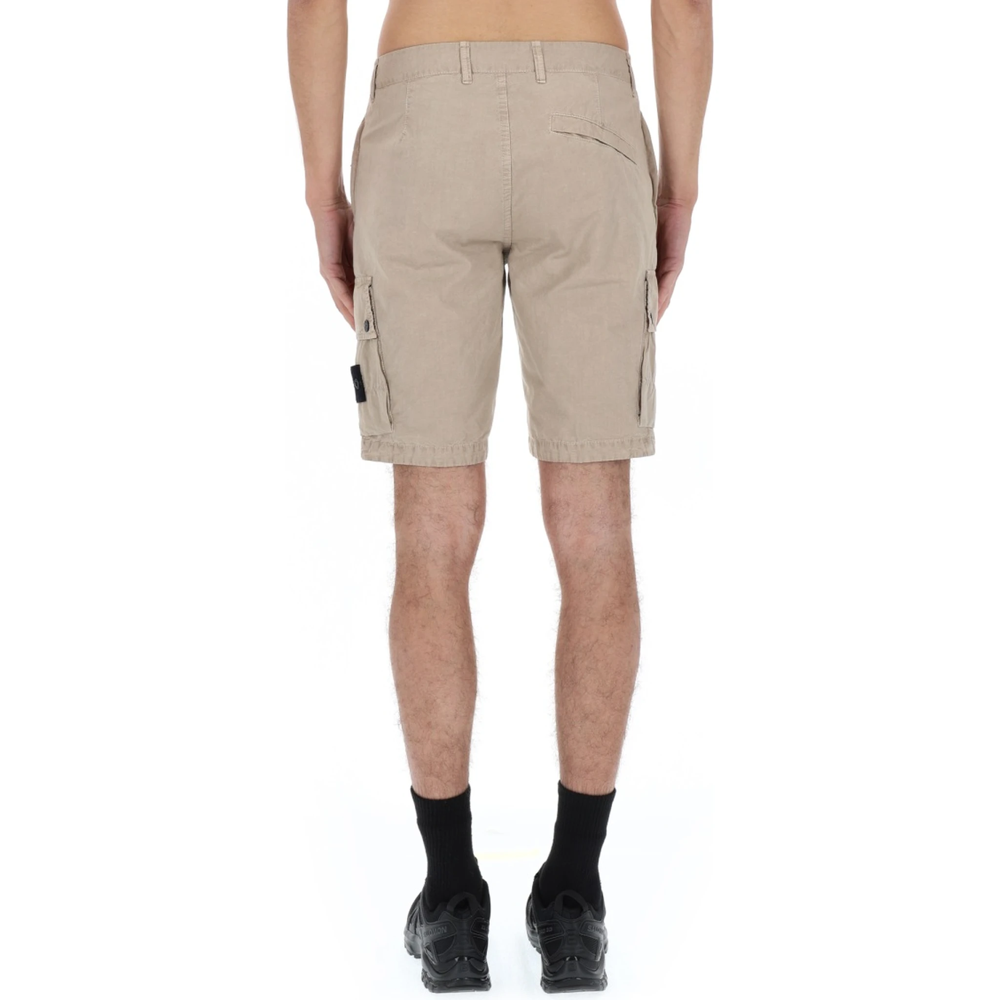CARGO SHORTS WITH LOGO PATCH