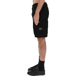 CARGO SHORTS WITH LOGO PATCH