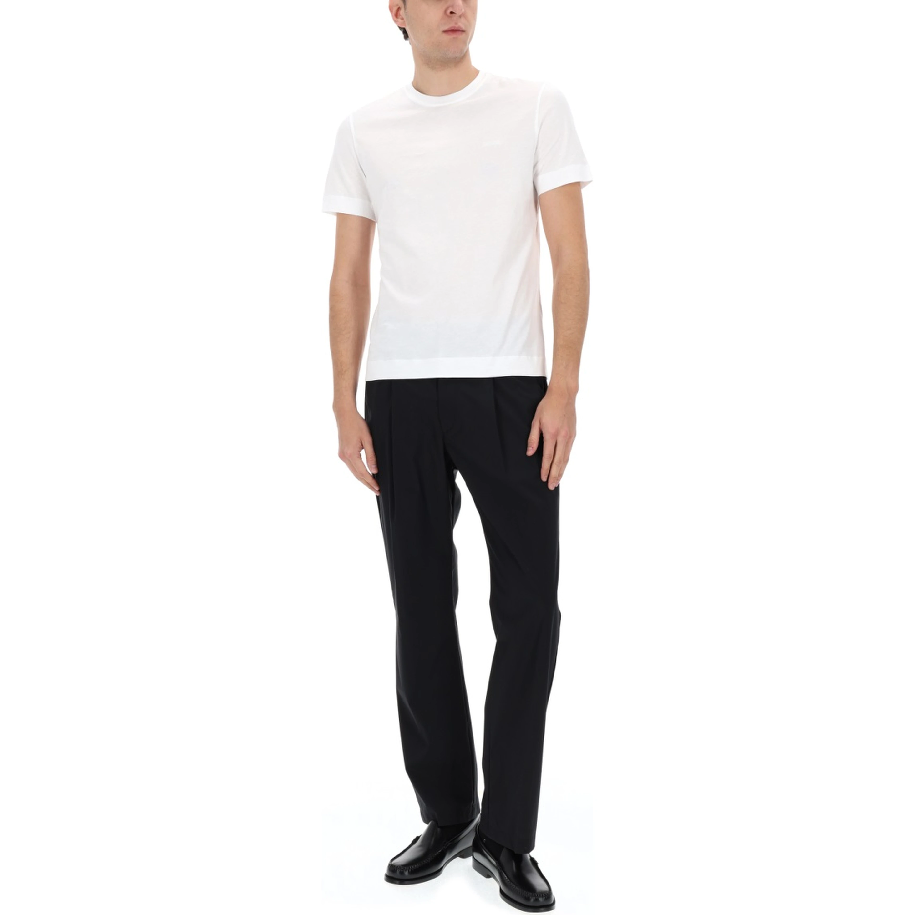 WOOL BLEND TAILORED PANTS