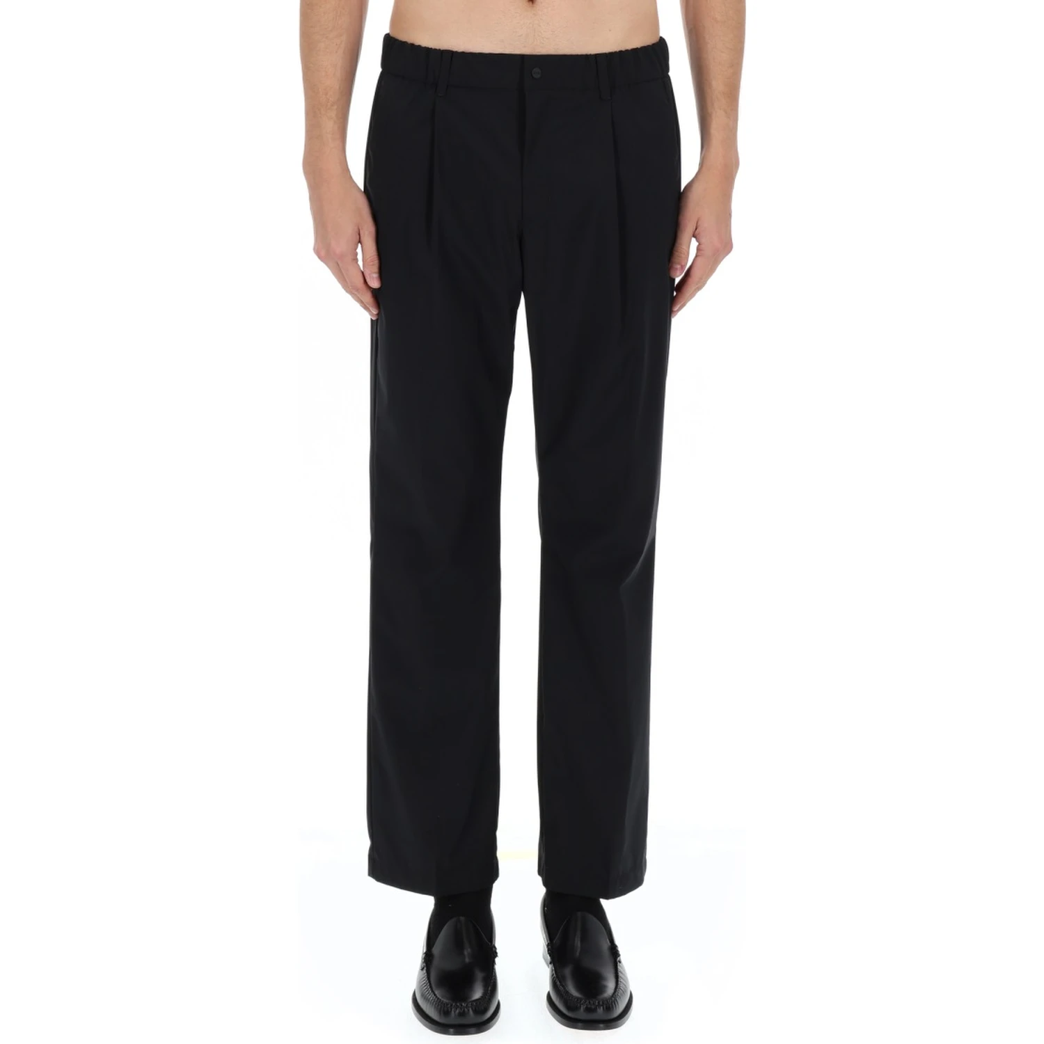 WOOL BLEND TAILORED PANTS