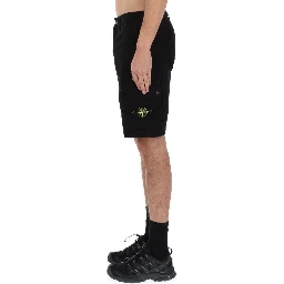 CARGO SHORTS WITH LOGO PATCH