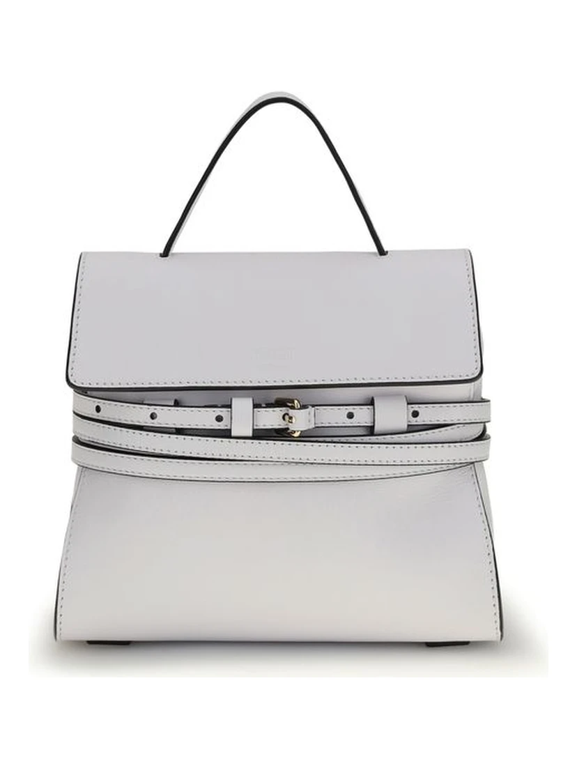 White Calf Leather Bos Taurus Handbag