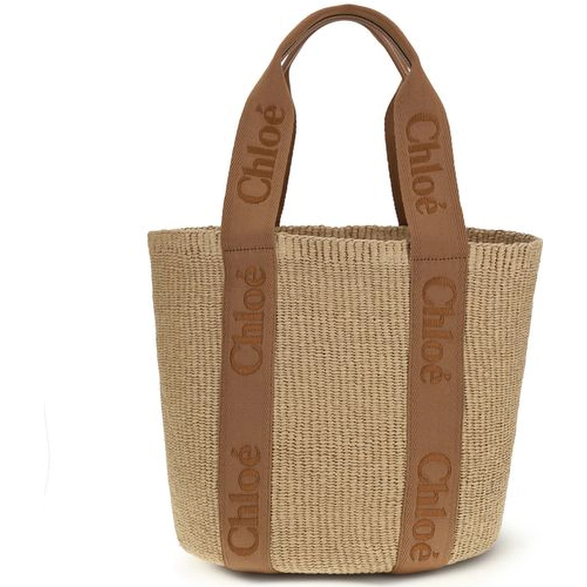 Beige Raffia Handbag