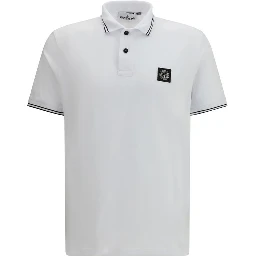 White Cotton Polo Shirt