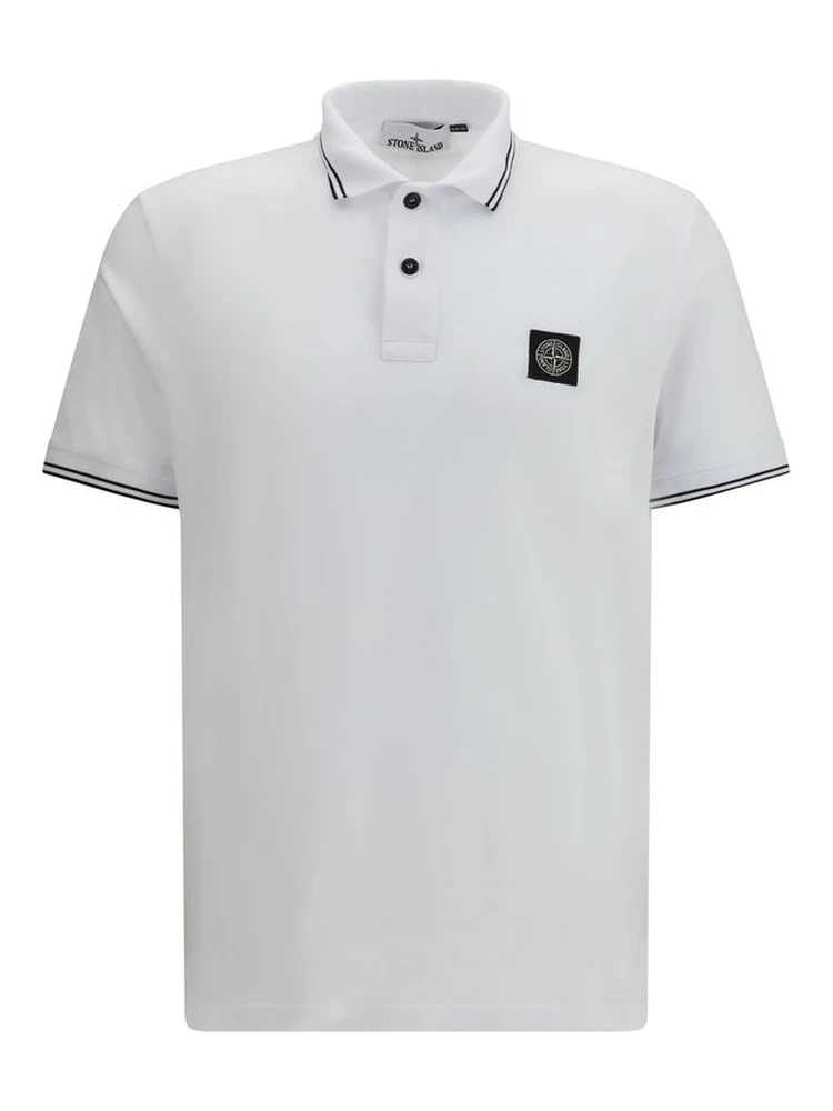 White Cotton Polo Shirt