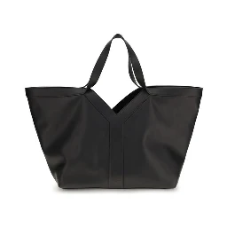 حقيبة كتف بوس توروس من جلد العجل الأسود