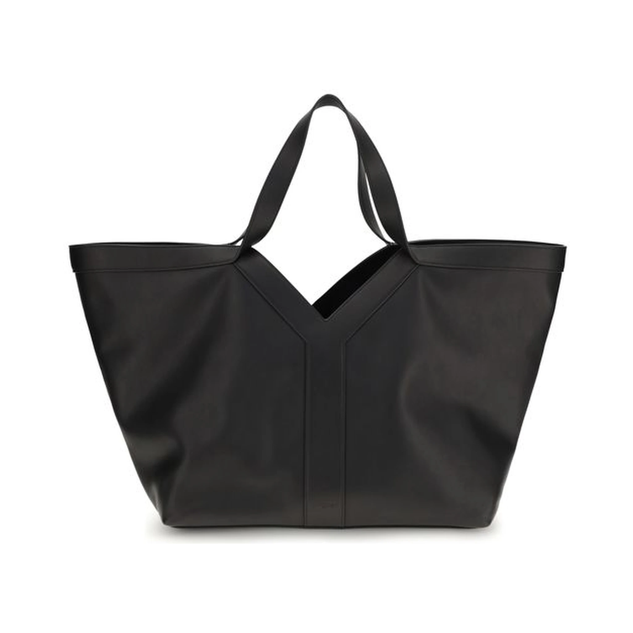 حقيبة كتف بوس توروس من جلد العجل الأسود