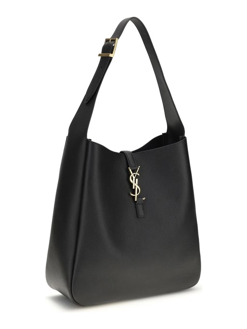 Black Calf Leather Bos Taurus Shoulder Bag