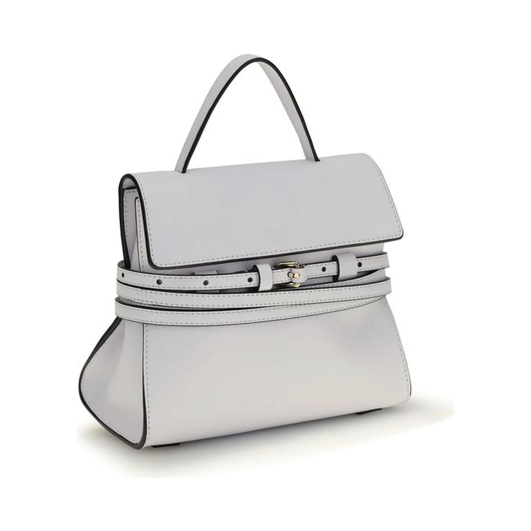 White Calf Leather Bos Taurus Handbag