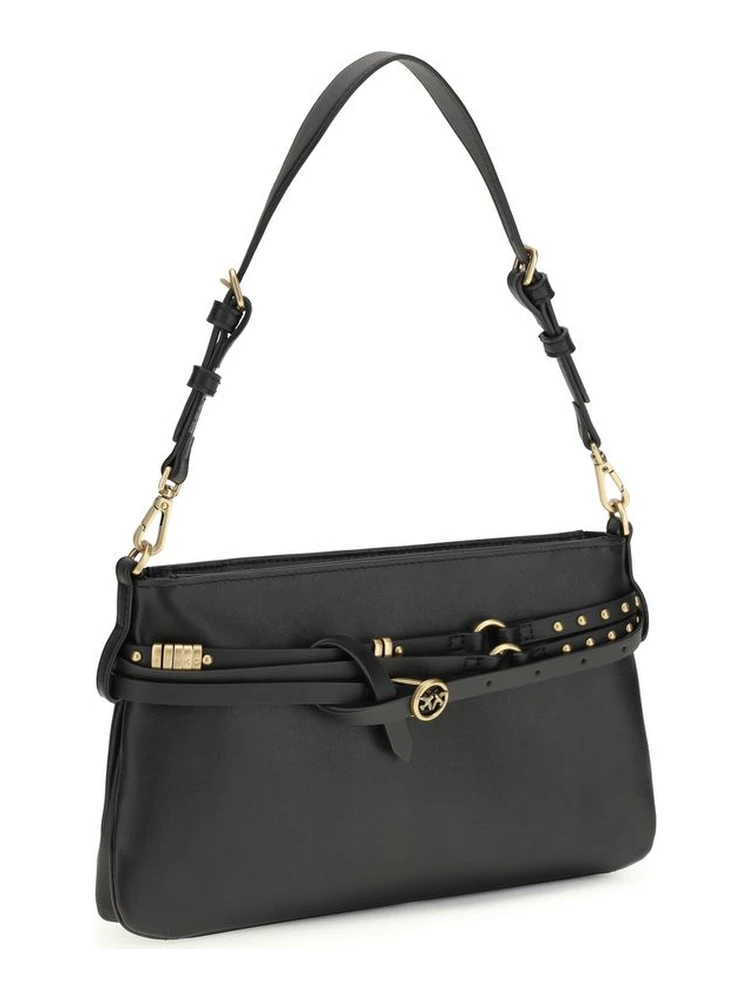 حقيبة كتف بوس توروس من جلد العجل الأسود alternative