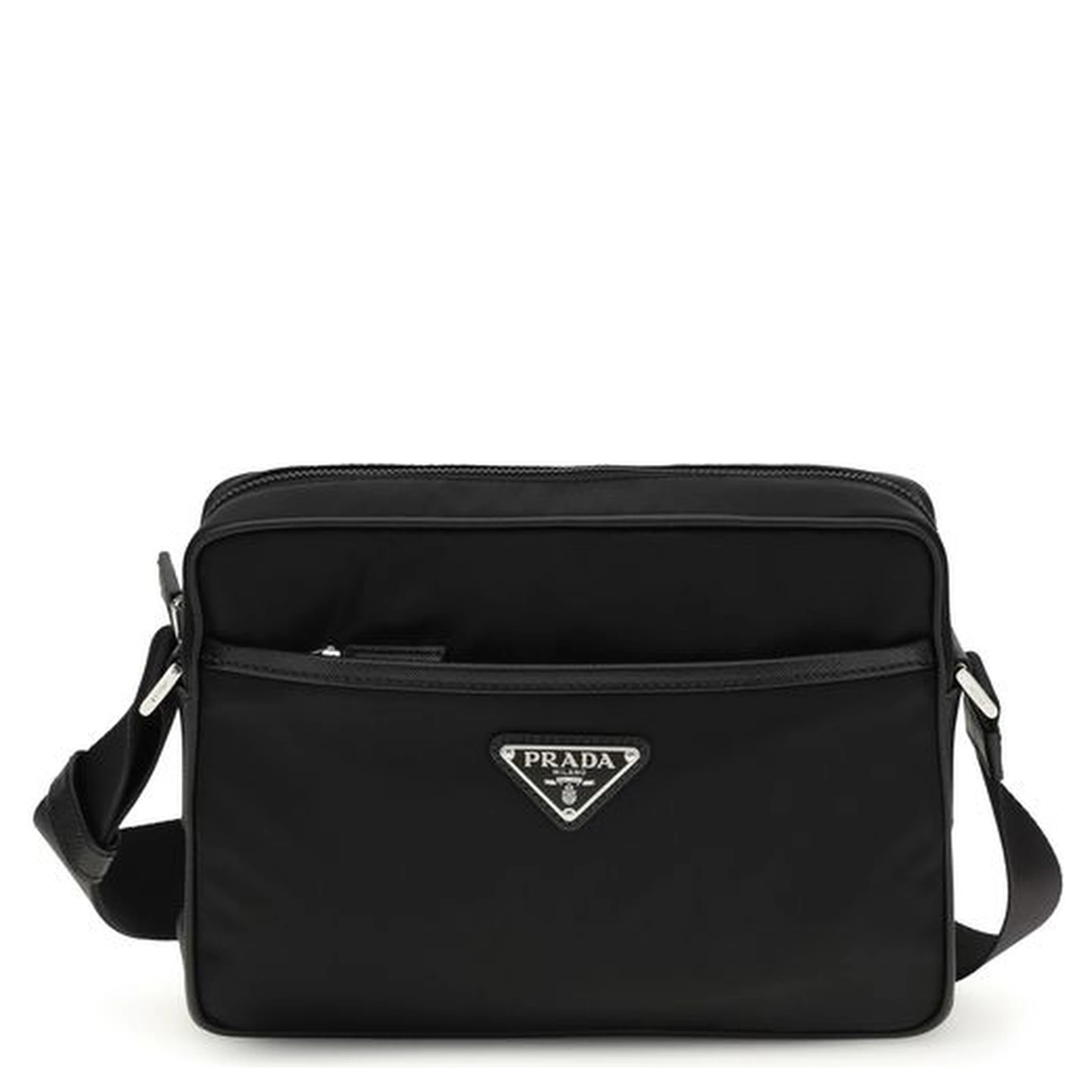 Black Recycled Polyamide Shoulder Bag