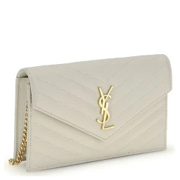 Beige Calf Leather Bos Taurus Wallet