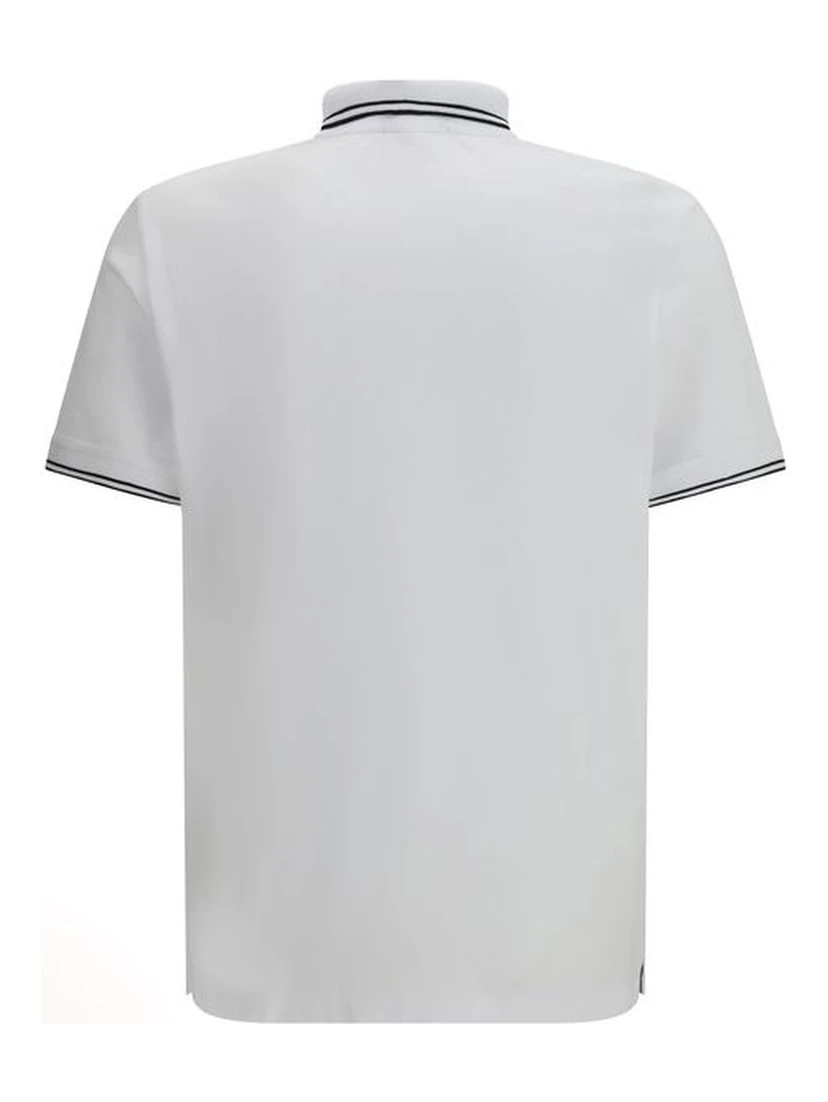 White Cotton Polo Shirt