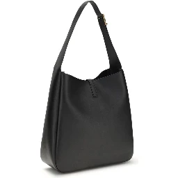 Black Calf Leather Bos Taurus Shoulder Bag