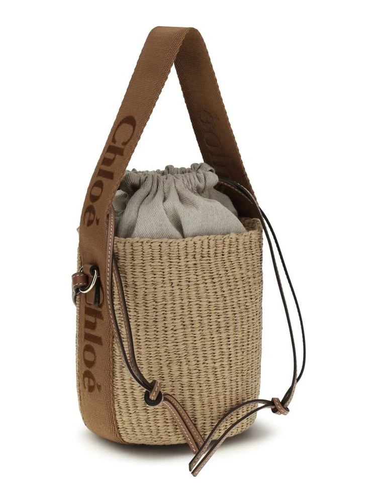 Beige Raffia Backet Bag alternative