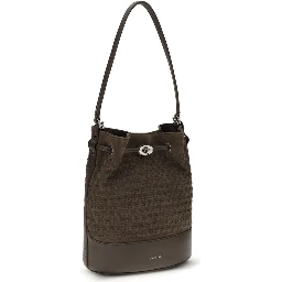 Brown Calf Leather Bos Taurus Backet Bag