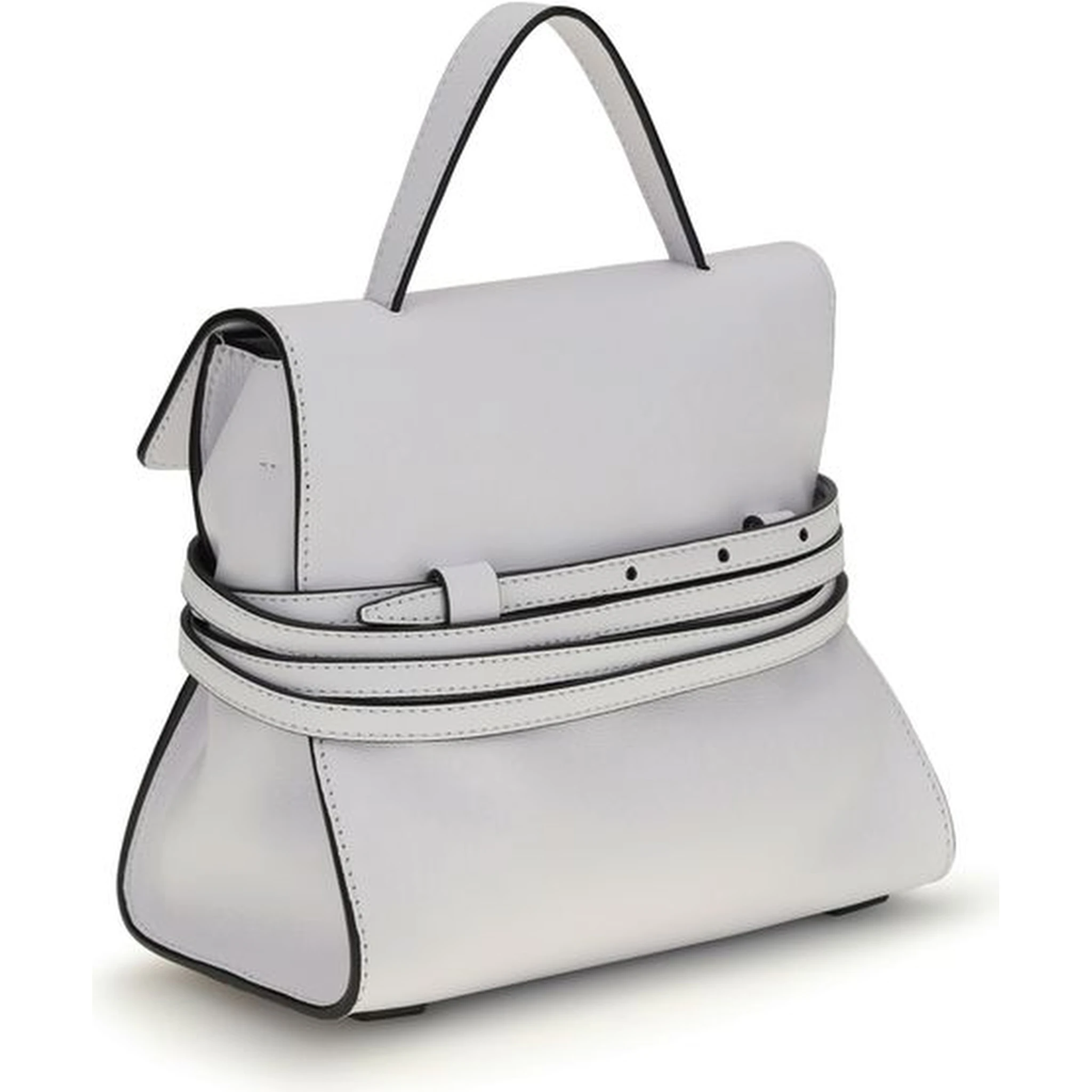 White Calf Leather Bos Taurus Handbag
