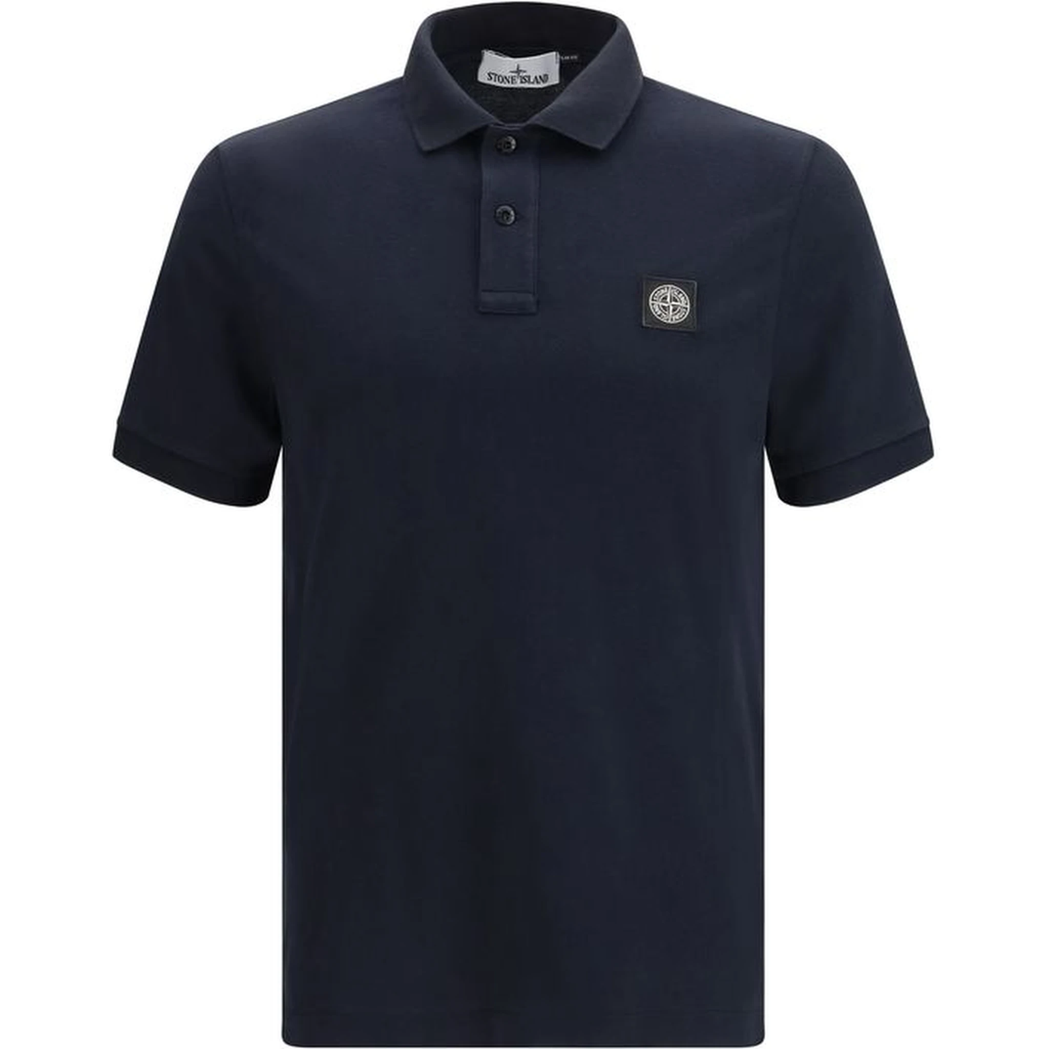 Blue Cotton Polo Shirt