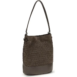 Brown Calf Leather Bos Taurus Backet Bag