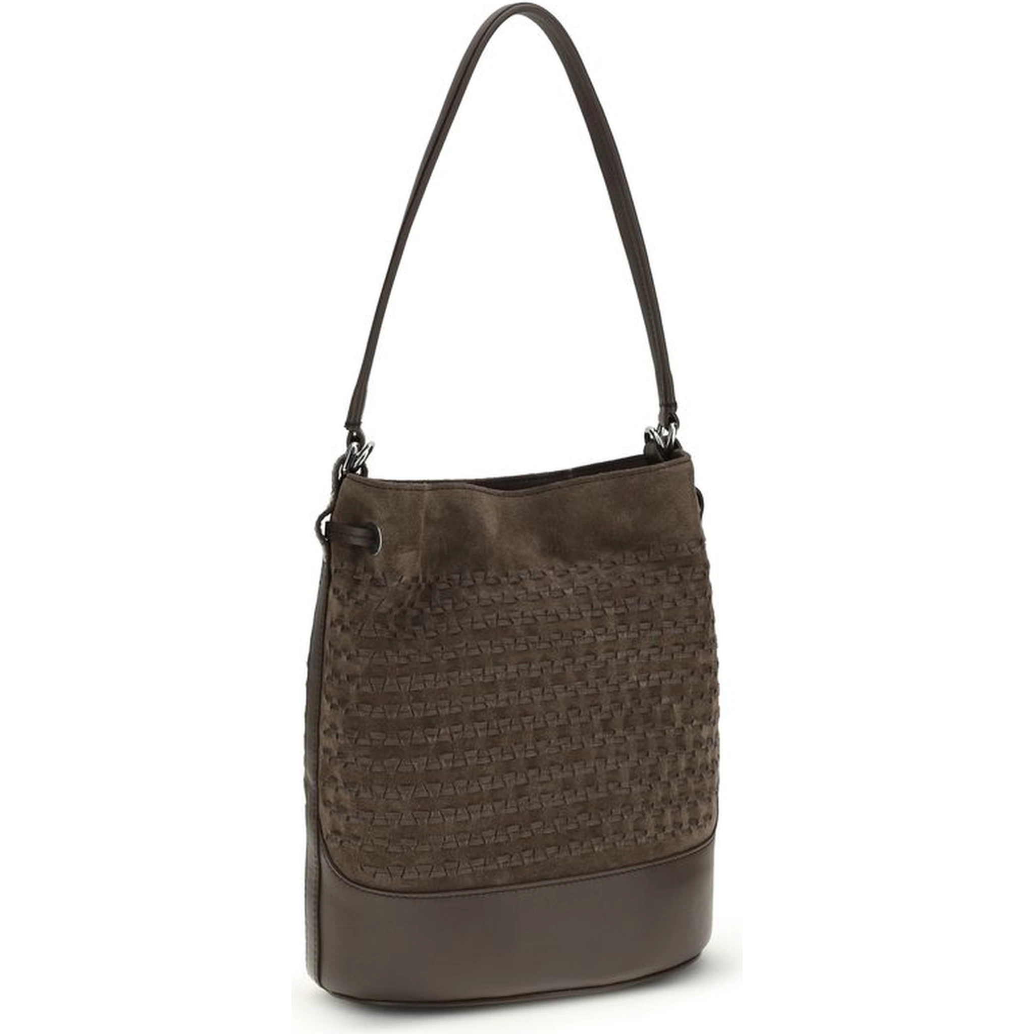 Brown Calf Leather Bos Taurus Backet Bag