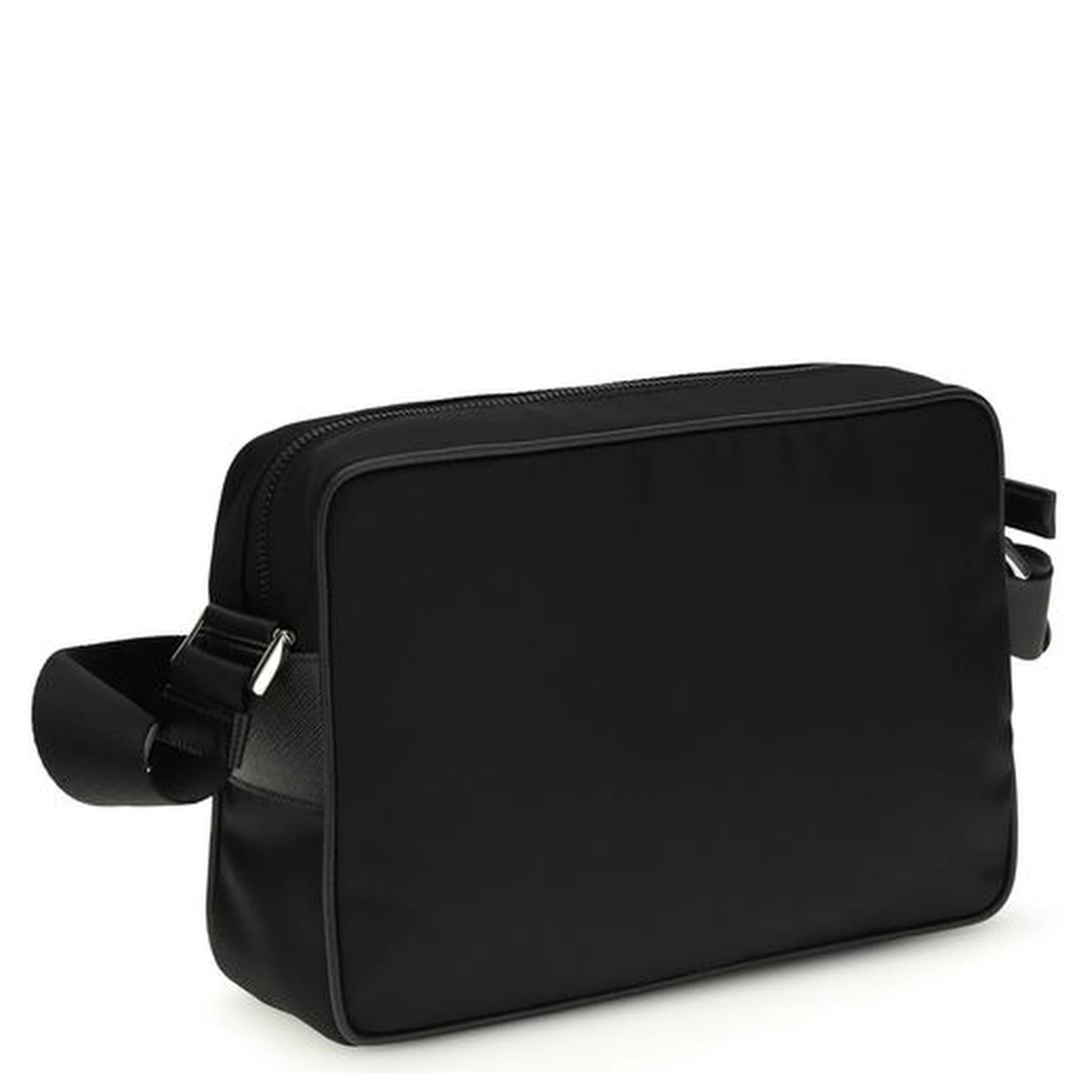 Black Recycled Polyamide Shoulder Bag