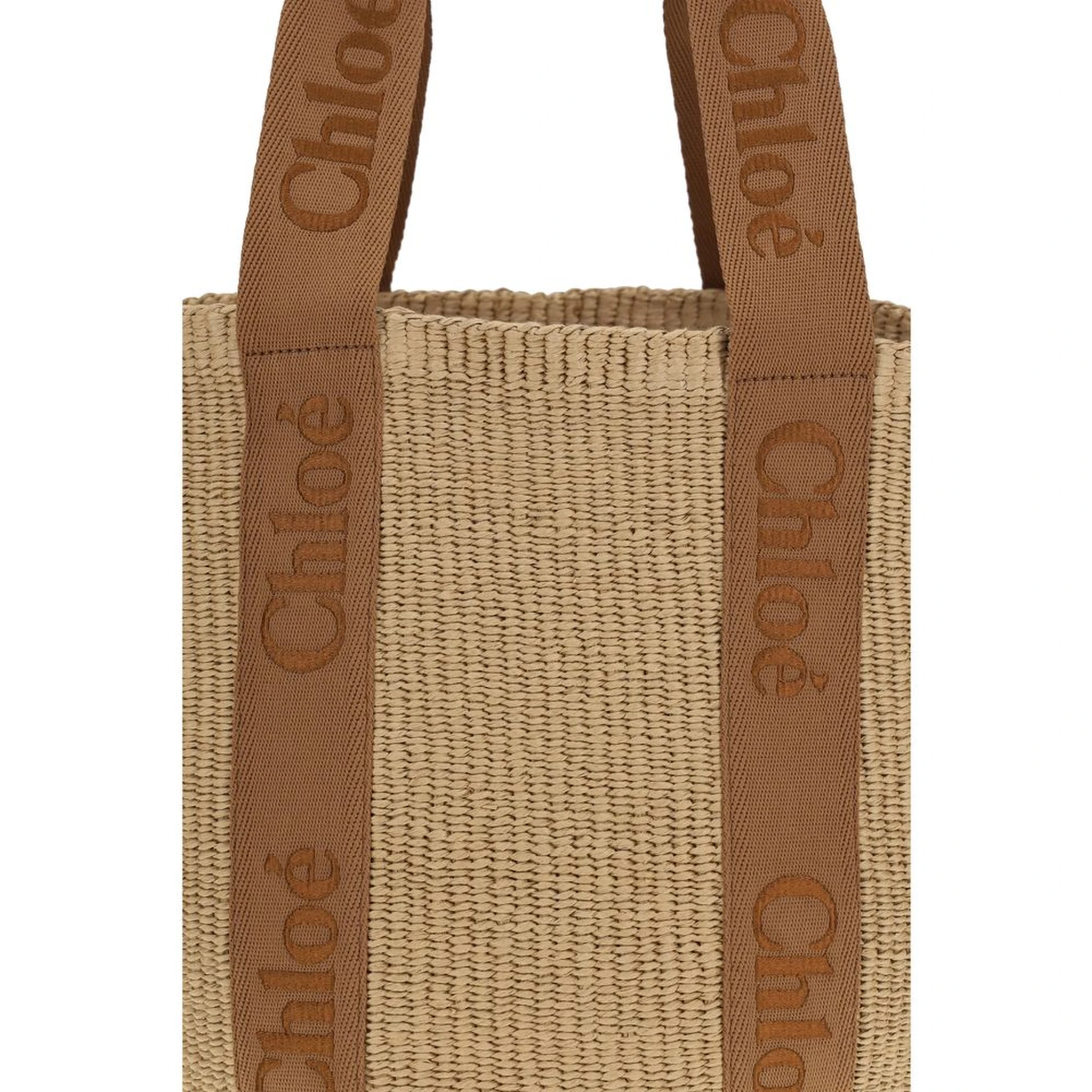 Beige Raffia Handbag