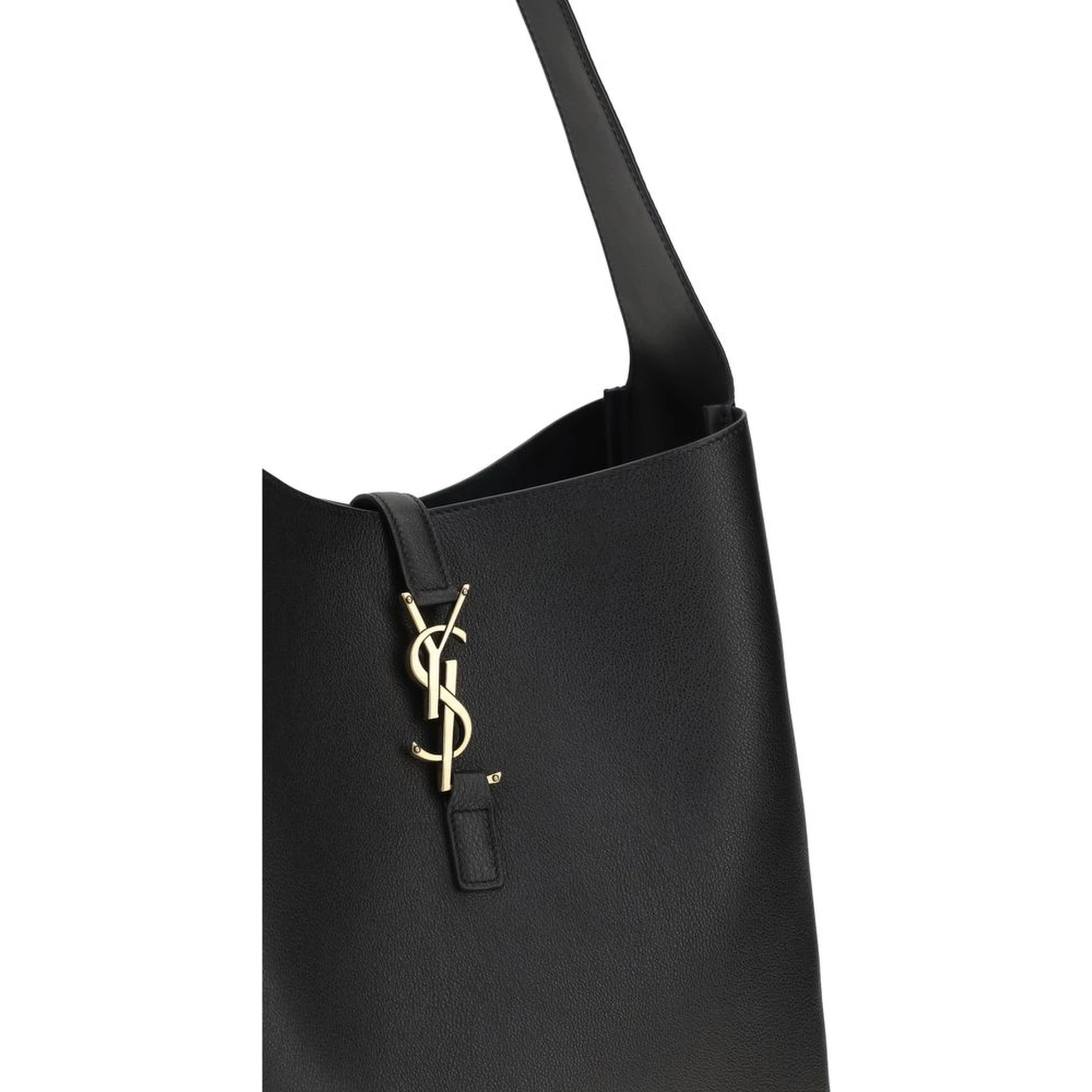 Black Calf Leather Bos Taurus Shoulder Bag