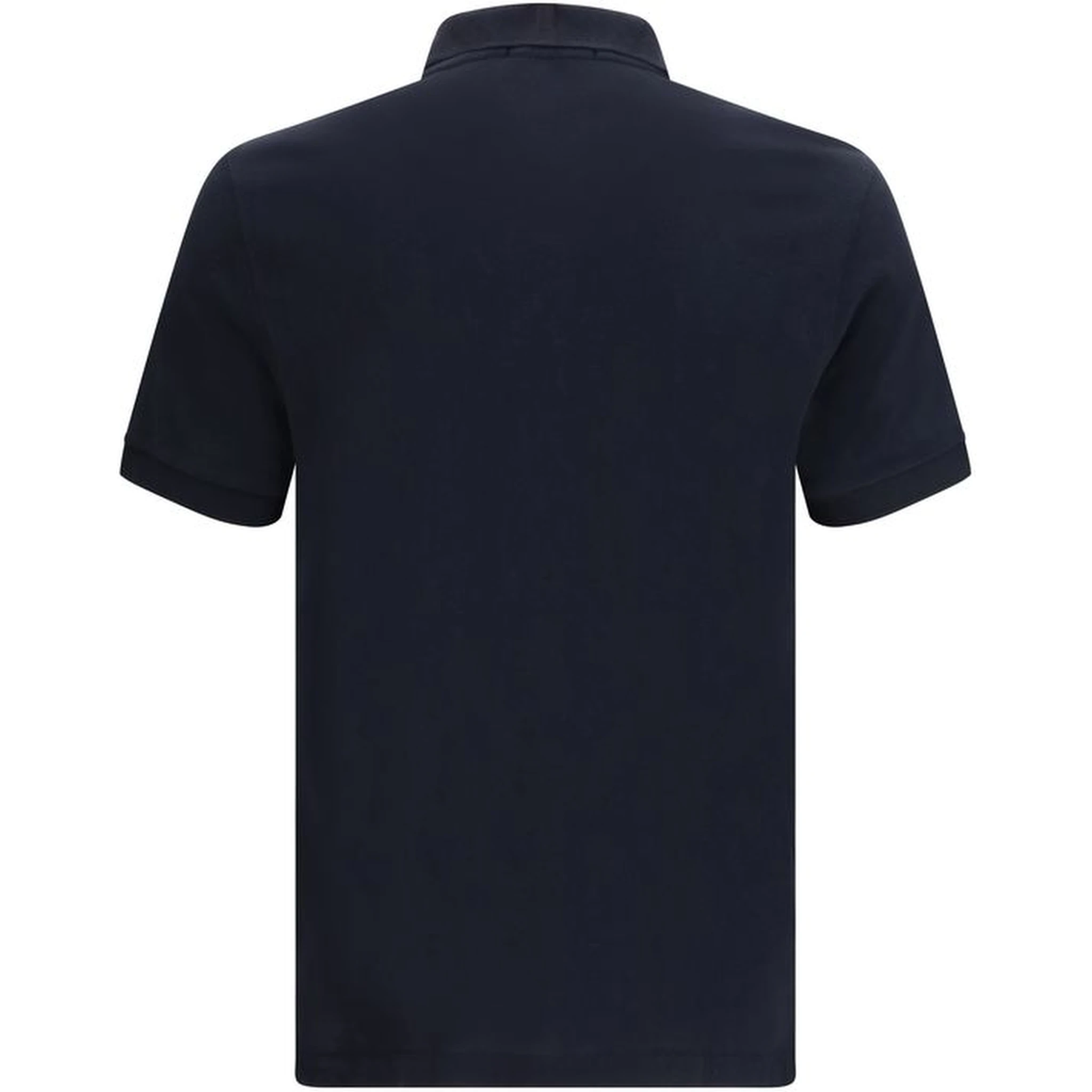Blue Cotton Polo Shirt