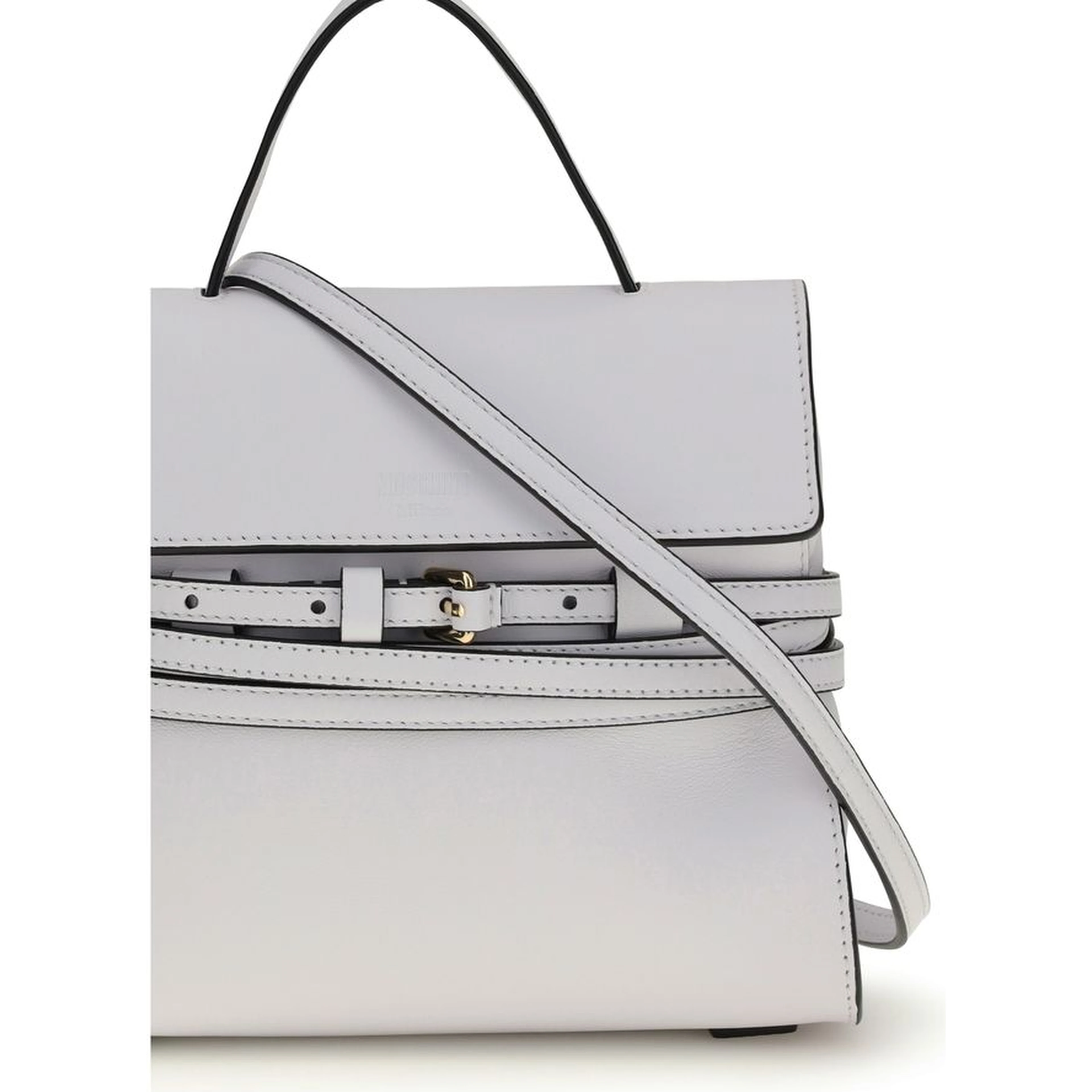 White Calf Leather Bos Taurus Handbag