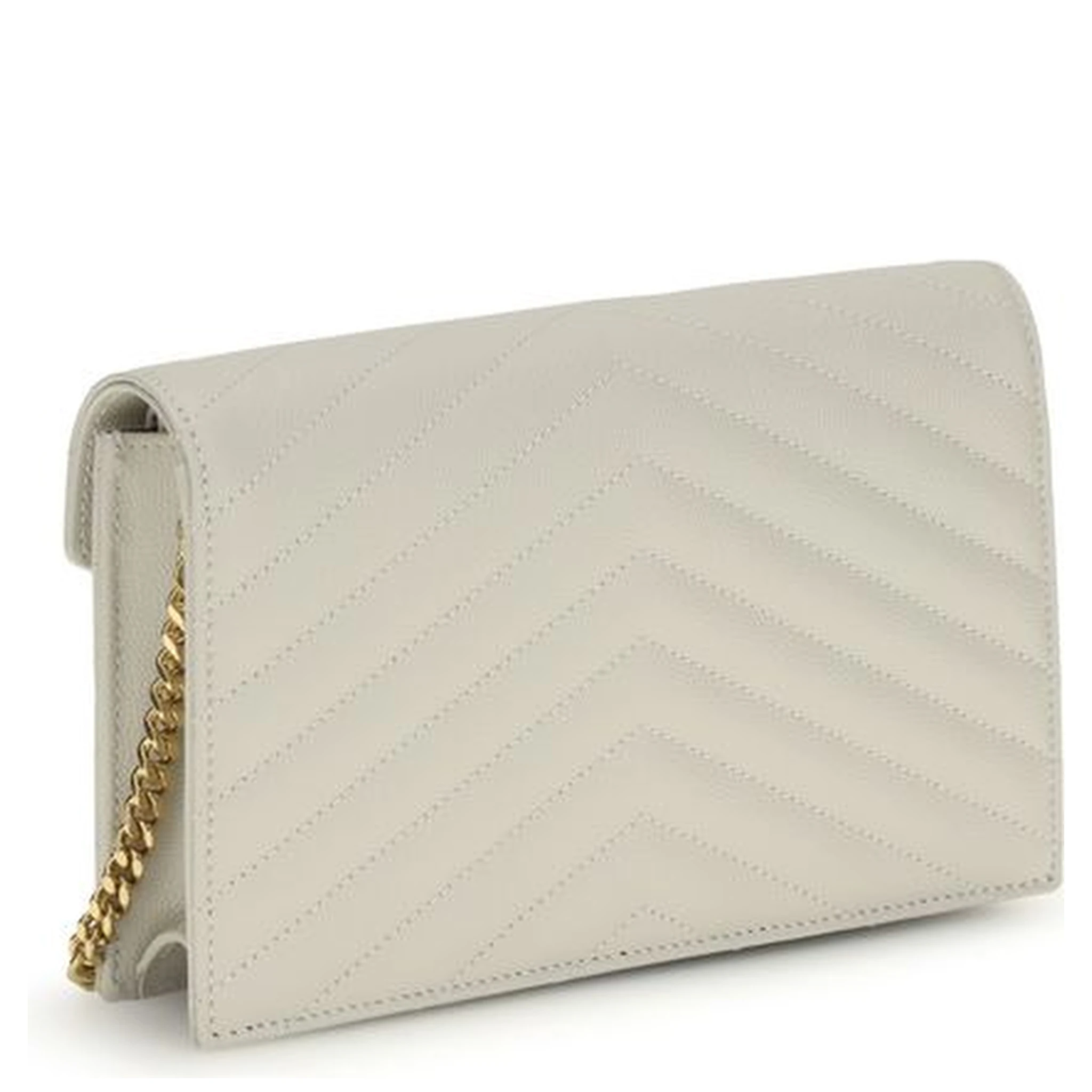 Beige Calf Leather Bos Taurus Wallet