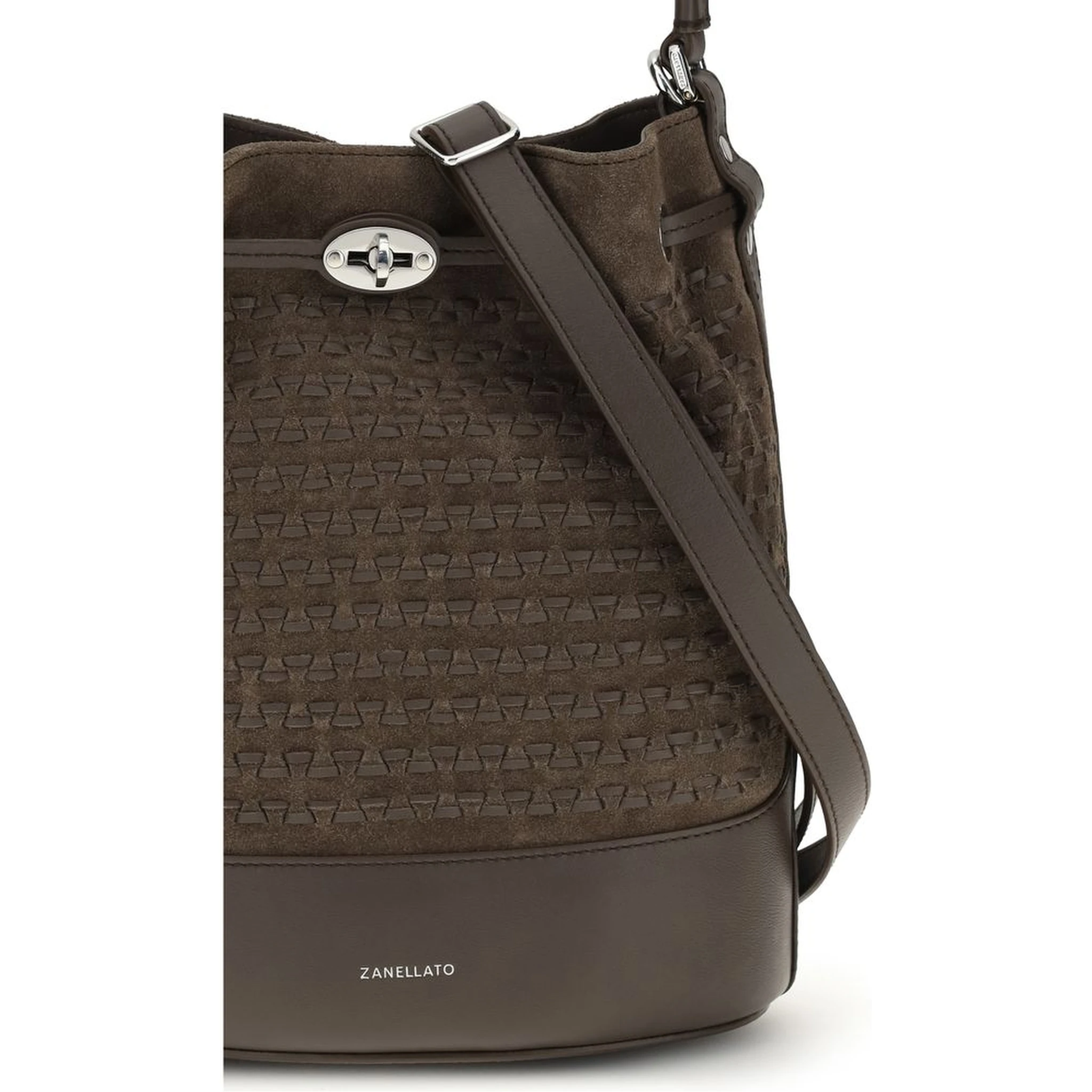 Brown Calf Leather Bos Taurus Backet Bag