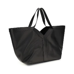 حقيبة كتف بوس توروس من جلد العجل الأسود