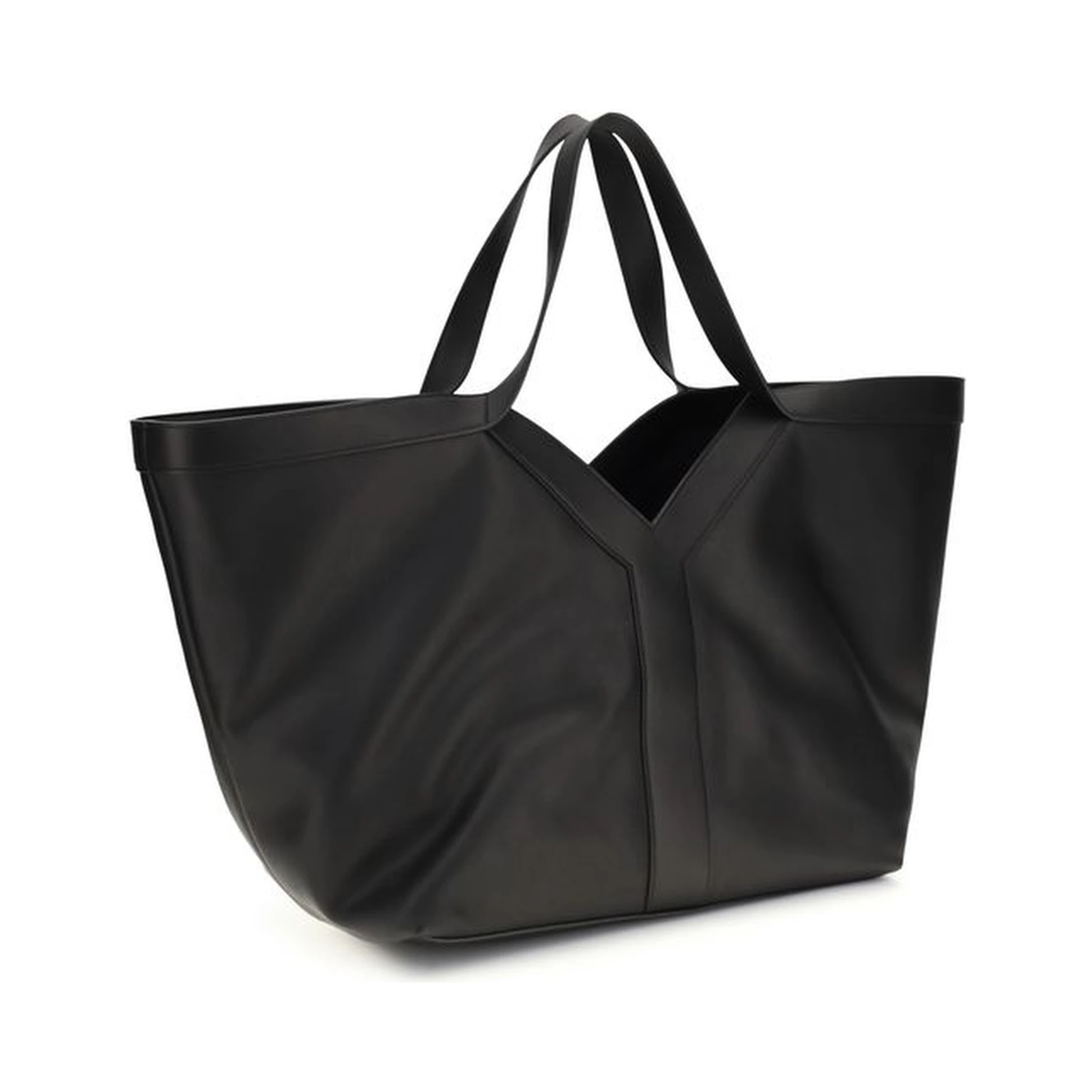 حقيبة كتف بوس توروس من جلد العجل الأسود