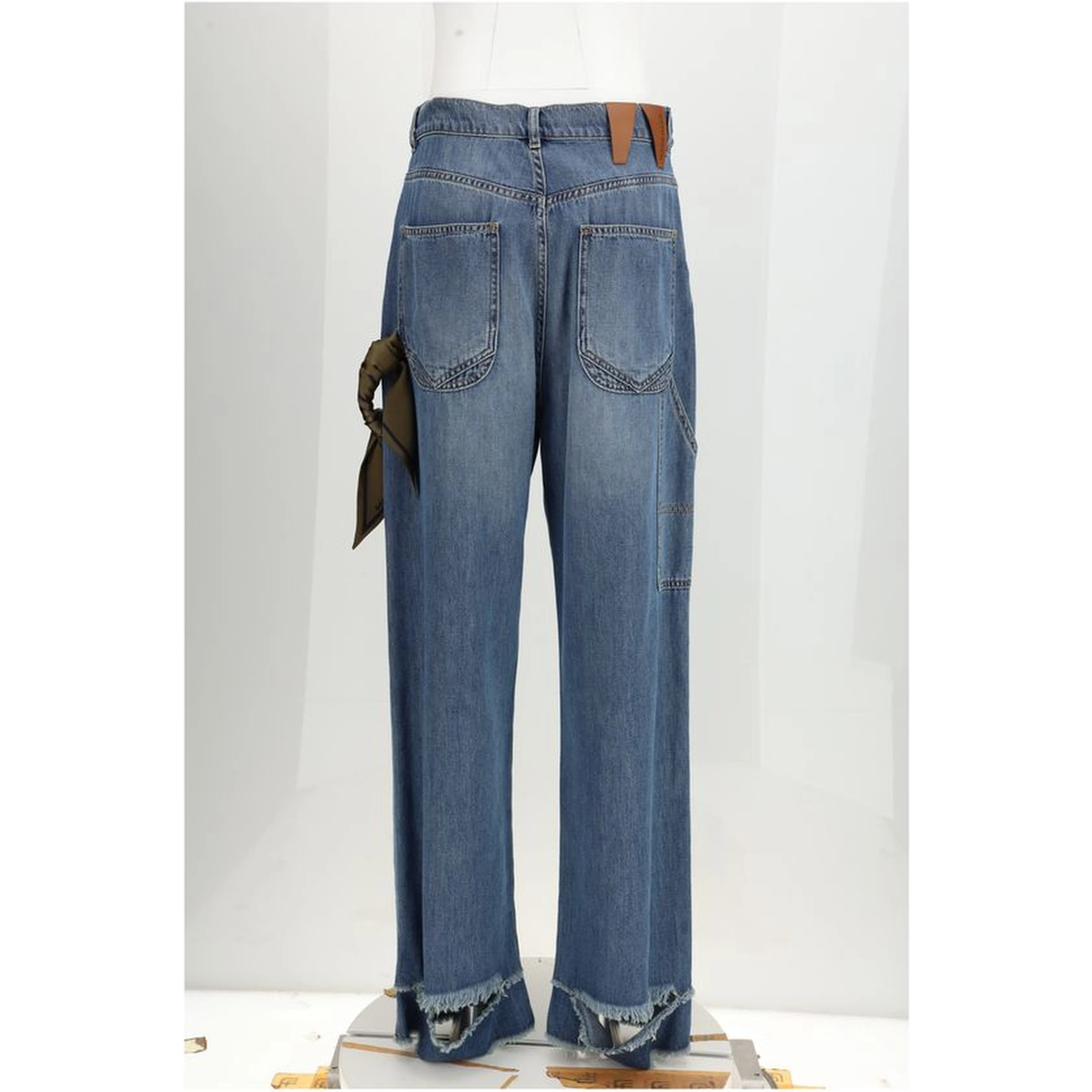 Blue Cotton Relaxed Fit Jeans