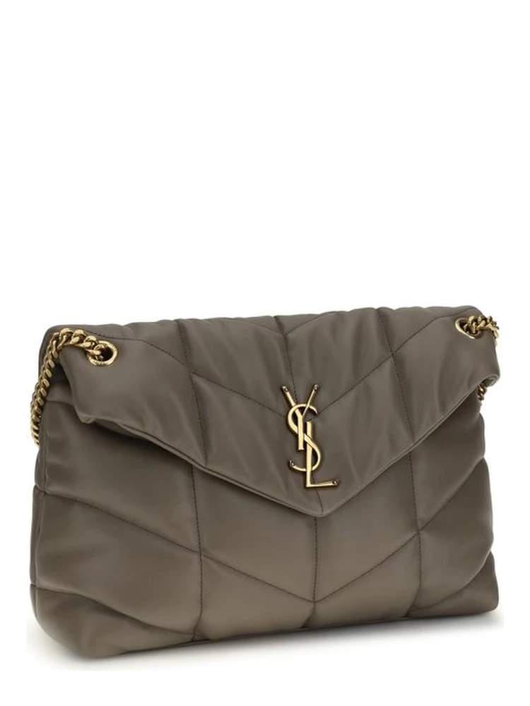 Gray Lamb Leather Shoulder Bag alternative