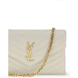 Beige Calf Leather Bos Taurus Wallet