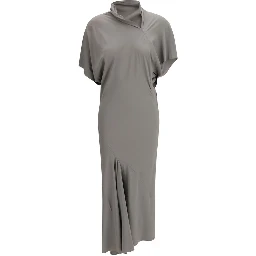 Gray Acetate Casual Dress