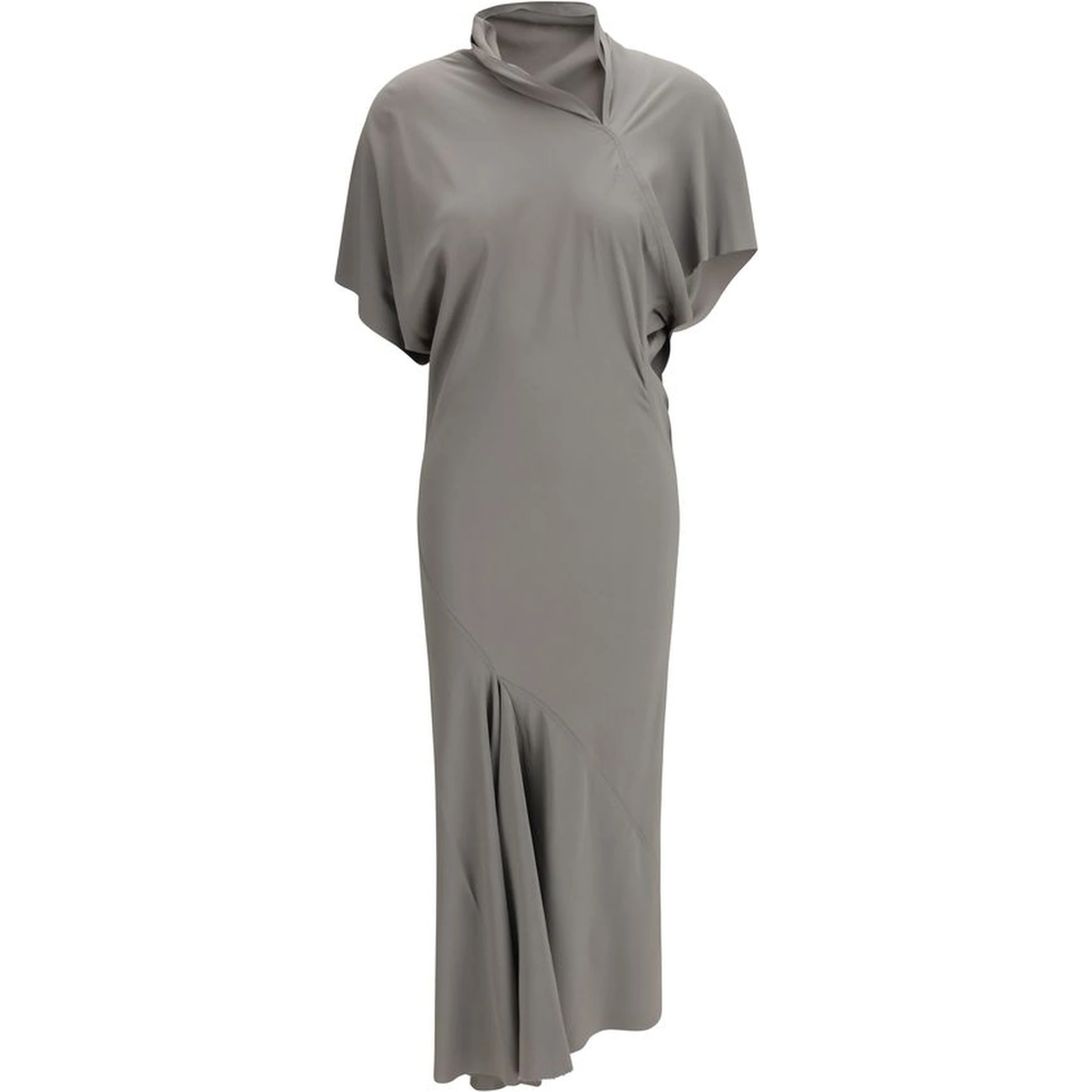 Gray Acetate Casual Dress