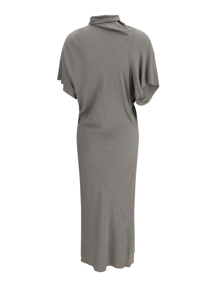 Gray Acetate Casual Dress