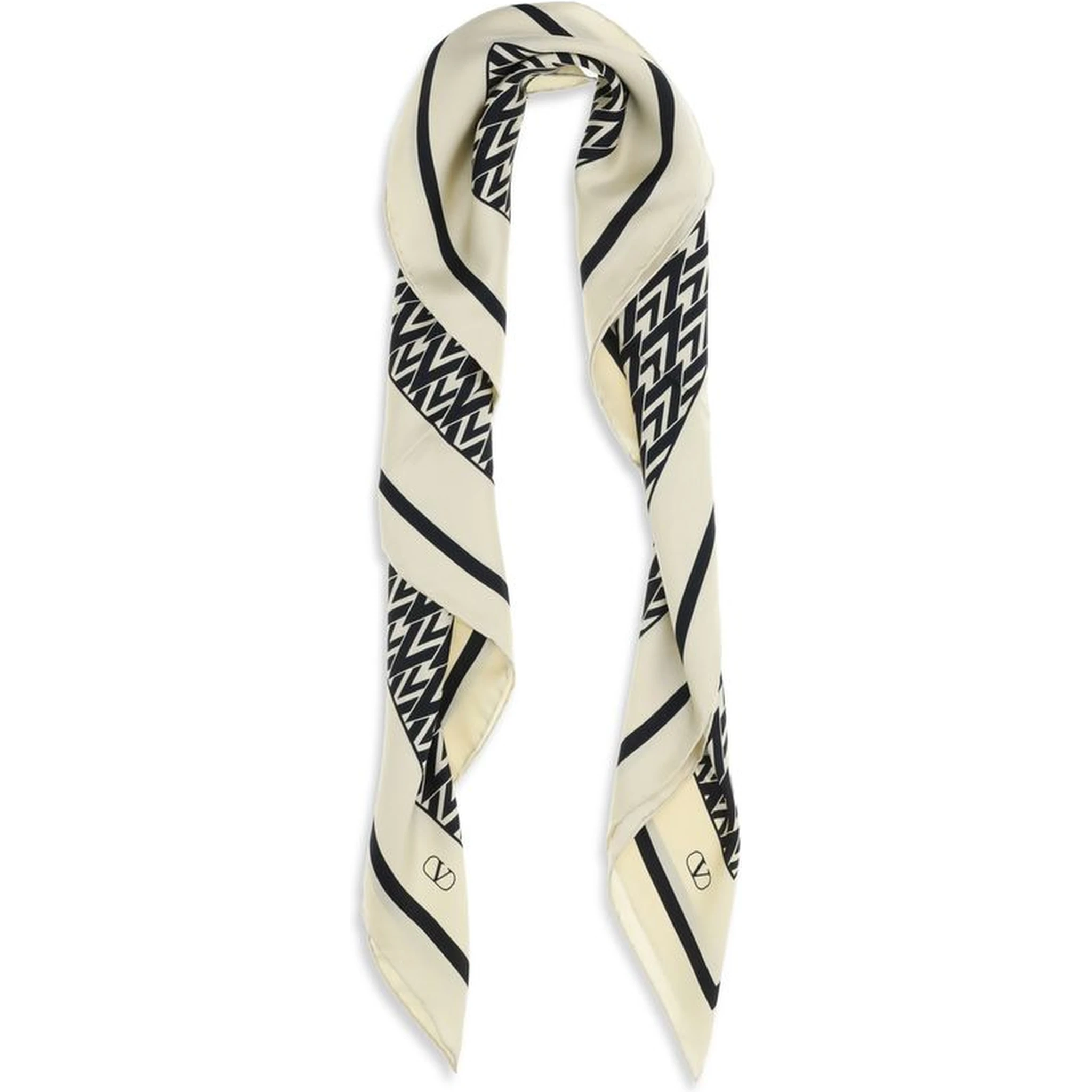 وشاح حريري متعدد الألوان