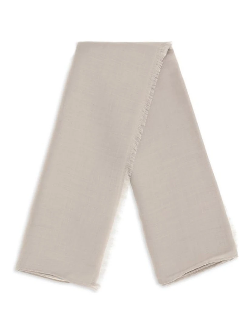Beige Silk Scarf