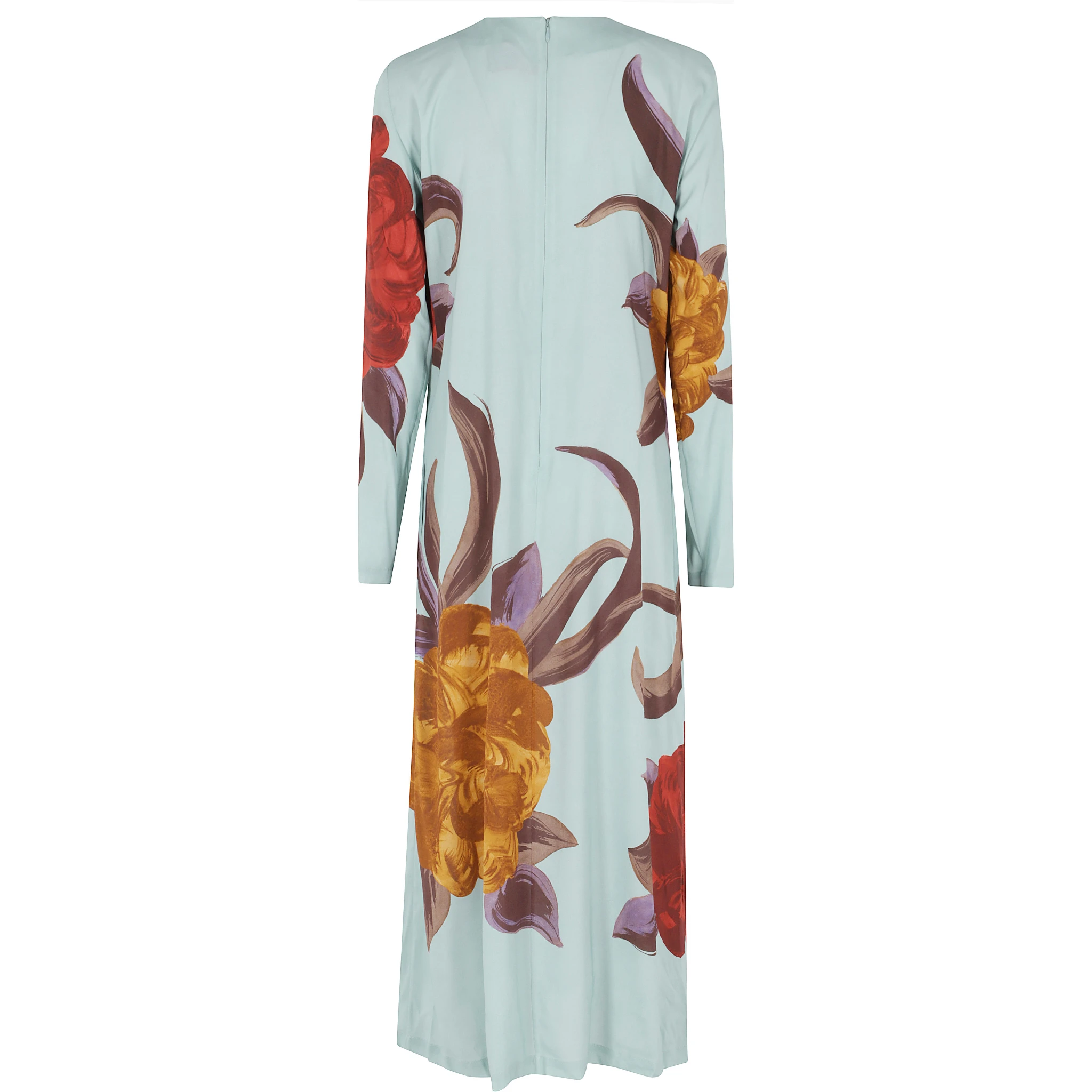 فستان واسع بأكمام طويلة