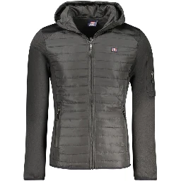 Nero Poliestere Uomo Giubbotto